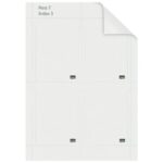 NOBO Pack de 80 fiches T imprimables Indice 3 - Blanc - 2403002