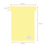 NOBO Pack de 80 fiches T imprimables Indice 3 - Jaune - 2403004 – Image 3