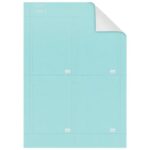 NOBO Pack de 80 fiches T imprimables Indice 3 - Bleu - 2403006