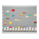 NOBO Kit planning à fiches T annuel 12 colonnes 32 fentes - 32938864