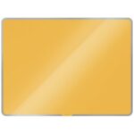 LEITZ Tableau en verre magnétique Cosy - 80 x 60 cm - jaune - 70430019