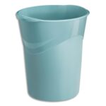 CEP Corbeille à papier RIVIERA, capacité 14 Litres - Dim (lxhxp) : 29 x 33,4 x 30,5 cm. Vert d'eau