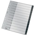LEITZ Intercalaires 12 onglets numériques Leitz Recycle, A4 XL, plastique 90% recyclé/100% recyclable – Image 4