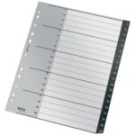LEITZ Intercalaires 20 onglets numériques Leitz Recycle, A4 XL, plastique 90% recyclé/100% recyclable – Image 4