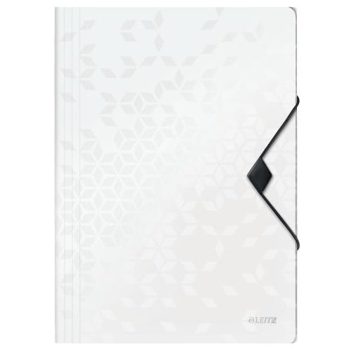 449031_d1.jpg LEITZ Chemise 3 rabats à élastique WOW en polypropylène. Coloris Blanc – Image 1