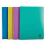 EXACOMPTA Protège-documents FOREVER YOUNG 50 pochettes/100 vues PP recyclé 5/10e. Coloris assortis fun