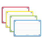 OXFORD Sachet de 32 fiches BRISTOL FLASH OXFORD 2.0 non perforées 75x125mm 250g lignées Assortis