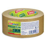 TESA Ruban adhésif d'emballage Kraft marron EcoLogo sans solvant 50mx50 mm