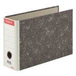 ESSELTE Classeur à levier en carton à l'italienne. Dos 8cm. Format A5. Coloris gris