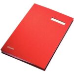 ESSELTE Parapheur standard 20 compartiments en carton. Coloris Rouge
