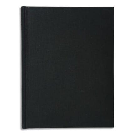 EXACOMPTA Registre folioté format 29,7x21cm 200 pages 90g quadrillées 5x5. Toilé. Coloris noir