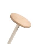 ALBA Portemanteau FESTIVAL 5 patères, porte-parapluie. Base lestée. Montage sans outil. Bois clair/Blanc – Image 3