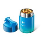 MAPED Boîte déjeuner isotherme PICNIK bleu enfant en acier inoxydable, poignée et ouverture facile – Image 2