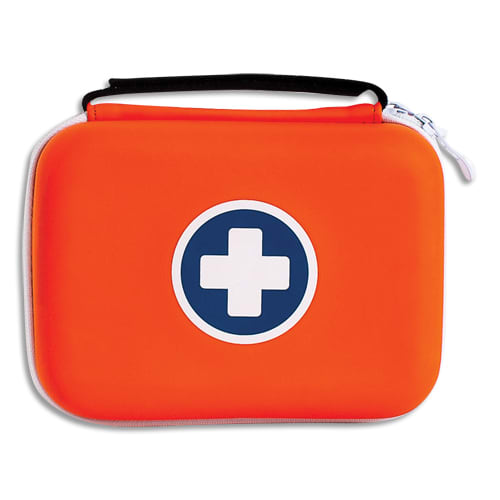 450556_d1-1.jpg LABORATOIRES ESCULAPE Trousse de premiers secours SaveBox Mini deux compartiments poignée velcro réglable – Image 1