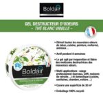 BOLDAIR Pot 300g Gel destructeur d'odeurs parfum Thé blanc vanille – Image 2