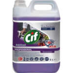 CIF PROFESSIONAL Bidon de 5L désinfectant sans parfum,nettoie,désinfecte toutes les surfaces alimentaires
