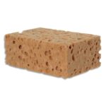 NICOLS Eponge végétale brune pour gros travaux nettoie murs, plafonds. Fibres 100% végétales.