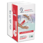 PAPERNET Colis de 20 paquets de 100 chiffons blanc DefendTech pure cellulose 2 plis 16,6 x 10,8 cm