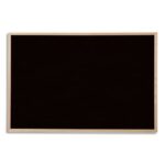BI-OFFICE Tableau noir pour craie, cadre en bois de pin. Format 60x40 cm