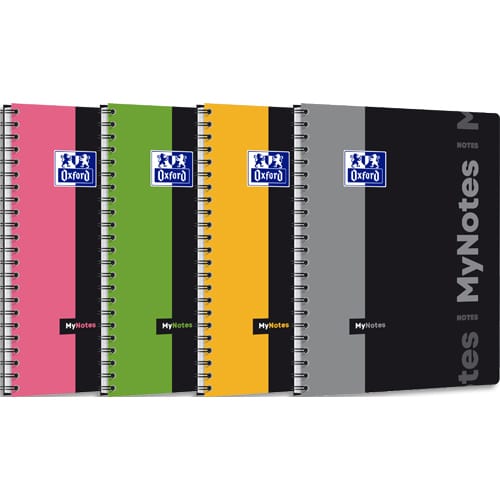 451627_d1-1.jpg OXFORD Cahier MyNotes spirale 160 pages 90g couverture polypropylène Seyès format A4+. Coloris assortis – Image 1