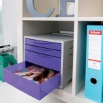 ESSELTE Colour'Breeze Bloc de classement, 4 tiroirs, corail, 628457 – Image 3