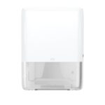 TORK Distributeur pour essuie-mains pliés en V/C H3 Dim. L33,3 x H43,9 x P13,6cm Blanc semi transparent