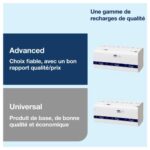 TORK Distributeur pour essuie-mains pliés en V/C H3 Dim. L33,3 x H43,9 x P13,6cm Blanc semi transparent – Image 4