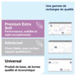 TORK Distributeur M1 pour Mini Bobine dévidage central, verrouillage à clé L17,4 x H32,1 x P16,5cm Blanc – Image 3