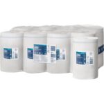 TORK Lot de 11 Bobines papier d'essuyage Plus Mini à dévidage central M1 75m Format 21,5 x 35 cm Blanc