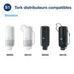 TORK Lot de 6 recharges d'1 litre de savon liquide doux parfumé usage courant pour distributeur S1 – Image 3
