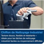 TORK Boîte distributrice 210 Chiffons de nettoyage Industriel enchevêtrés Gris - Format : 41,5 x 35,5 cm – Image 2