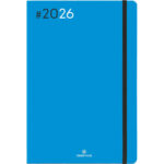 OBERTHUR Agenda FLEX, 1S/2P, format 17x24,5cm, couverture imprimée 2 couleurs Bleu