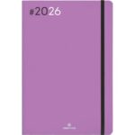 OBERTHUR Agenda FLEX, 1S/2P, format 17x24,5cm, couverture imprimée 2 couleurs Lilas