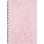 OBERTHUR Agenda PRIMROSE 27, spiralé, Janvier à Décembre, format 22x28cm Rose
