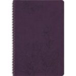 OBERTHUR Agenda PRIMROSE 25, spiralé, Janvier à Décembre, format 17x24,5cm Violet