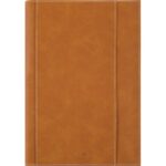 OBERTHUR Agenda BURGOS,Janvier à Décembre, 22x28cm, pochette intégrée, couvertures PU Camel