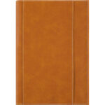 OBERTHUR Agenda BURGOS,Janvier à Décembre, 17x24,5cm, pochette intégrée, couvertures PU Camel