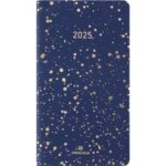 OBERTHUR Semainier CELESTE 16 poche,Janvier à Décembre, format 9,5x17,5cm, couv souple PU Marine