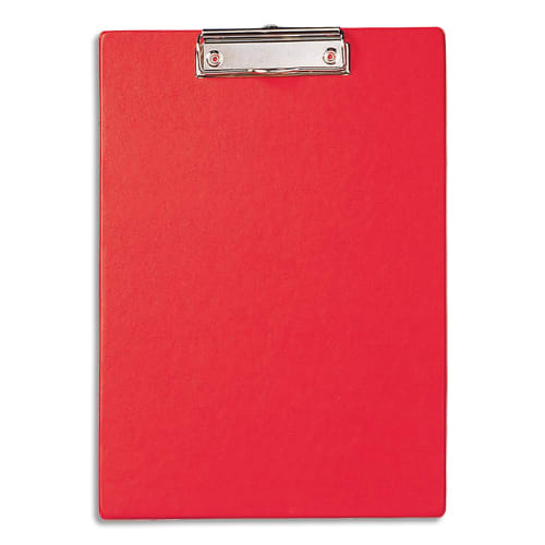 457887_d1.jpg MAUL Porte-bloc simple A4 en PVC avec pince métal. Coloris rouge – Image 1
