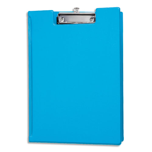 457894_d1.jpg MAUL Porte-bloc à rabat A4 en PVC avec pince métal. Pochette intérieure/porte-stylo. Coloris bleu – Image 1