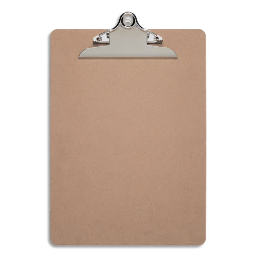 457899_d1.jpg MAUL Porte-bloc simple A4 en isorel avec pince métal. – Image 1