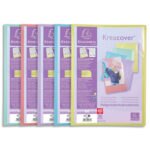 EXACOMPTA Protège-documents personnalisable PP KREACOVER 60 vues. Coloris assortis pastel