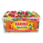 HARIBO Boïte de 900g WORLD MIX assortiment de bonbons
