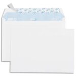 GPV Boîte de 500 enveloppes vélin Blanc 80g C5 162x229mm auto-adhésives