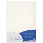 LALO Etui de 50 feuilles 100g LALO vergé 21x29,7cm. Coloris Blanc