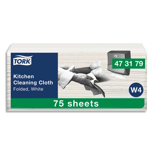458337_d1-1.jpg TORK Boîte de 300 torchons non tissé Biobased hautement absorbant, écologique, emballage recyclé – Image 1