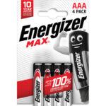 ENERGIZER Blister de 4 piles AAA LR03 Max 7638900438147