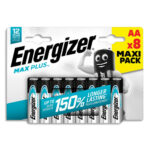 ENERGIZER Blister de 8 piles Max Plus AA 7638900437362