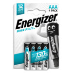 ENERGIZER Blister de 4 piles Max Plus AAA 7638900437461