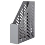 HAN Porte-revues KLASSIC KARMA PS recyclé. Certifié Ange Bleu. Dim (hxp) : 31,5x24,6 cm. Dos 7,6 cm. Gris